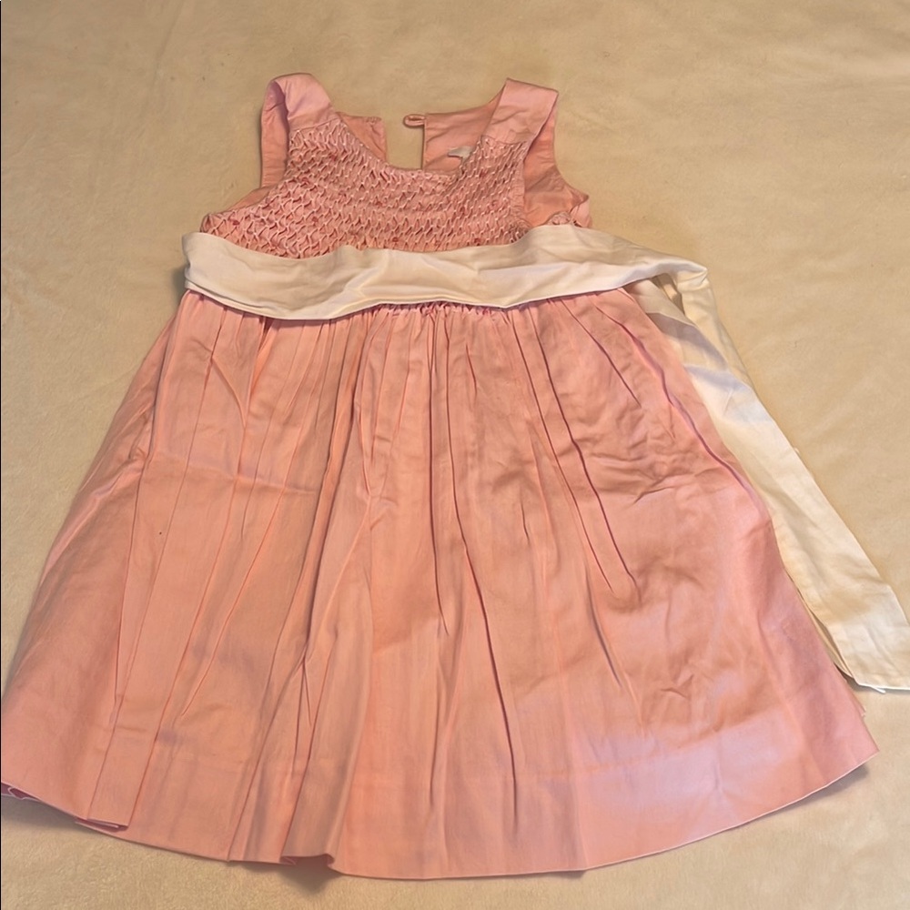 Pink Pleated Sleeveless Sundress from Jacadi